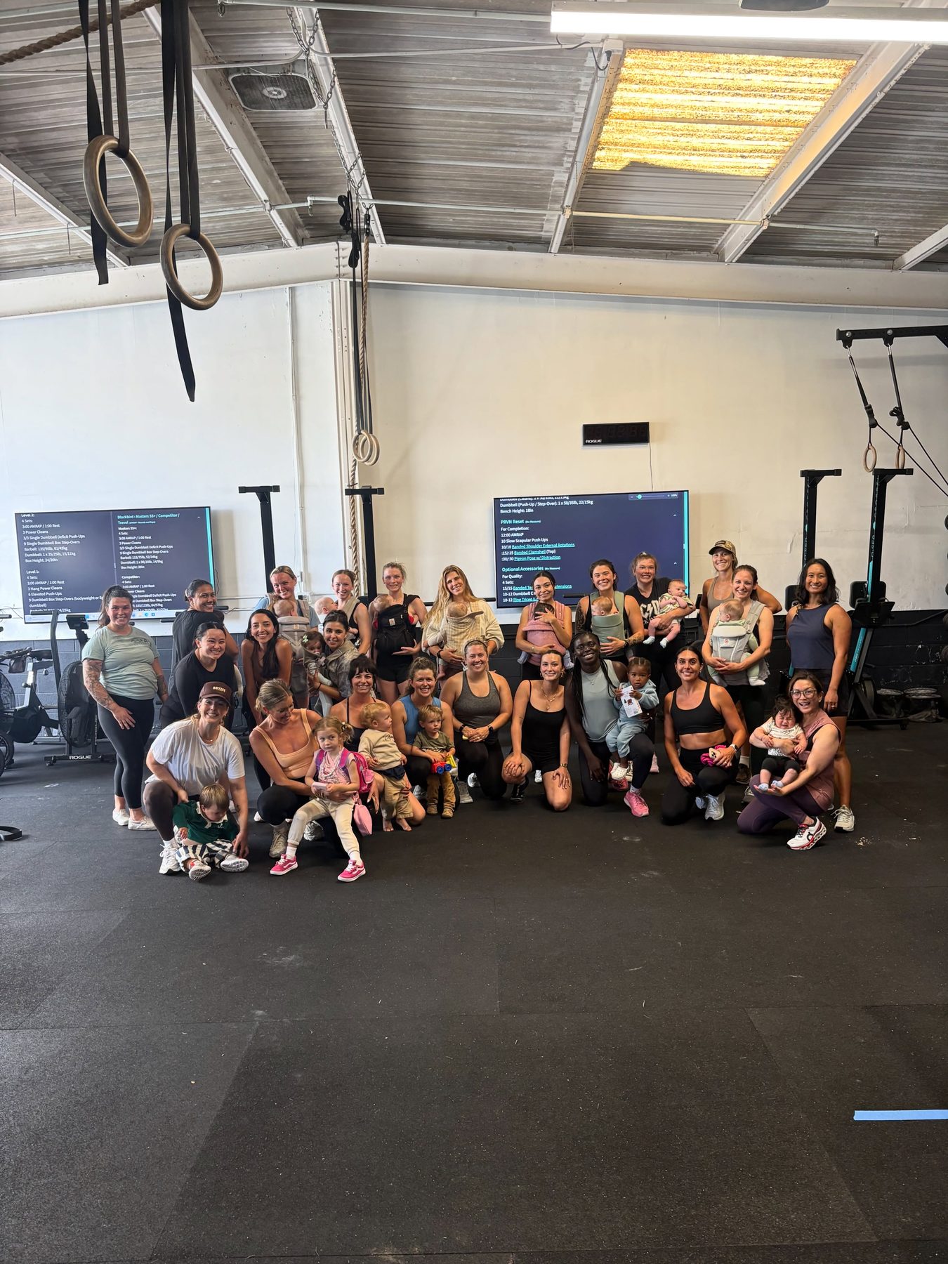 The O-SEA CrossFit community, including families and young athletes, in San Clemente